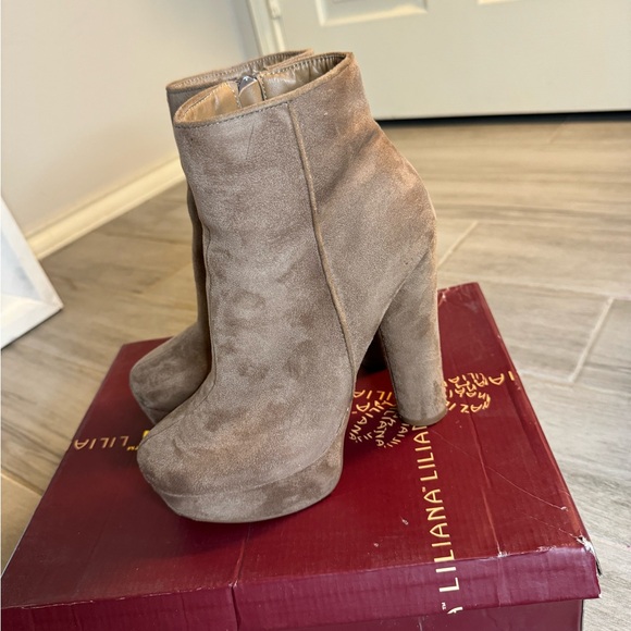Fall toupee chunky platform ankle boots - Picture 3 of 5